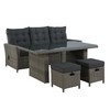 Alaterre Furniture Asti All-Weather Wicker 4-Piece Outdoor Seating Set, Material: All weather wicker AWWF0124FF
